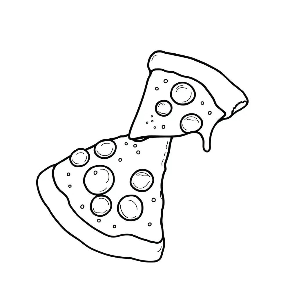 Coloring Page Of Pizza