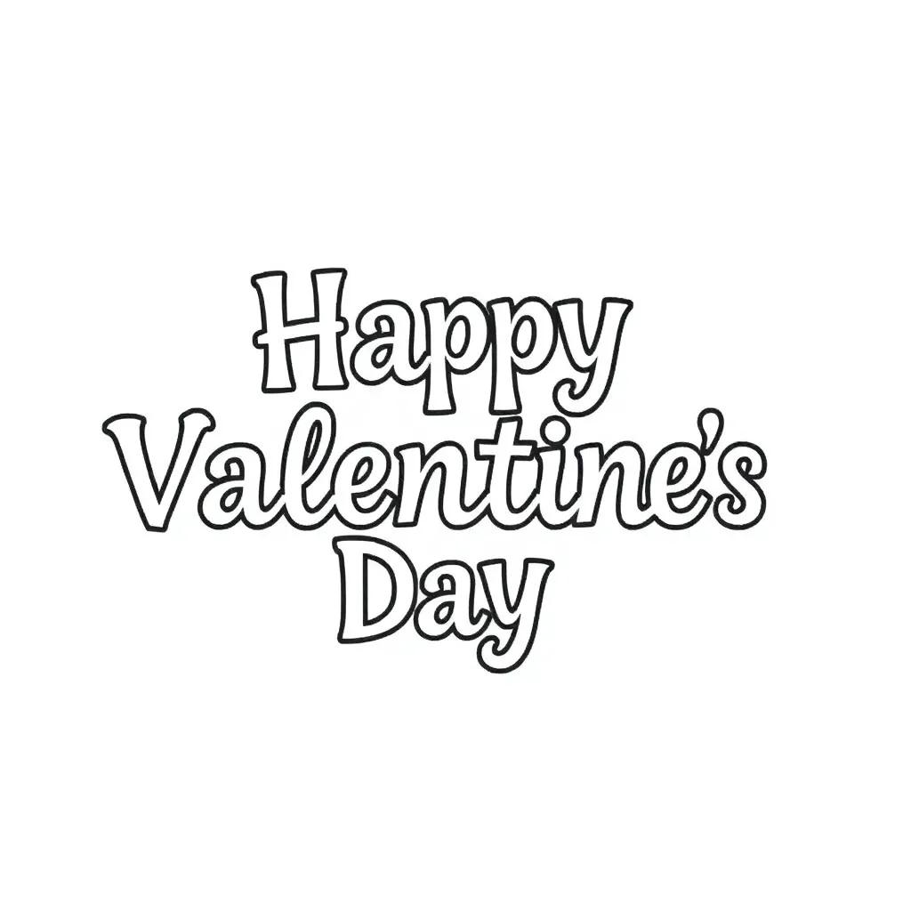 Coloring Pages Happy Valentines Day