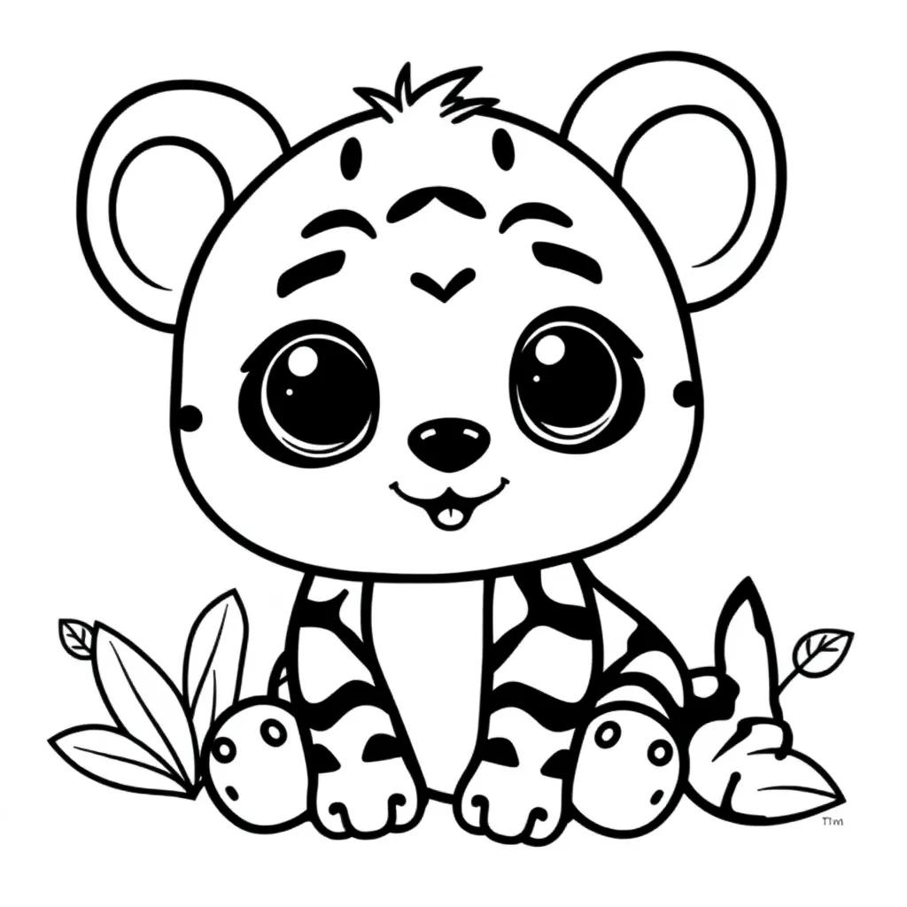 Coloring Pages Of Cute Cartoon Animals