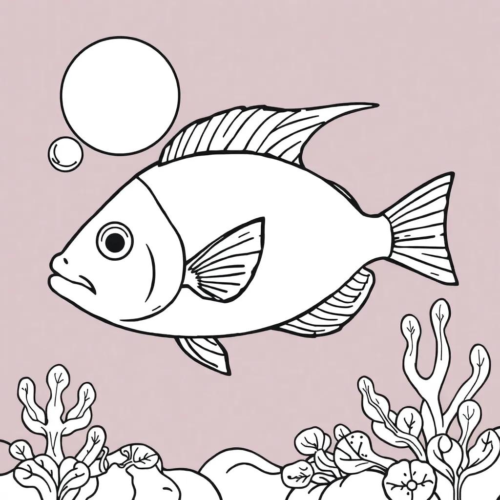 Coloring Pages Fish Ocean