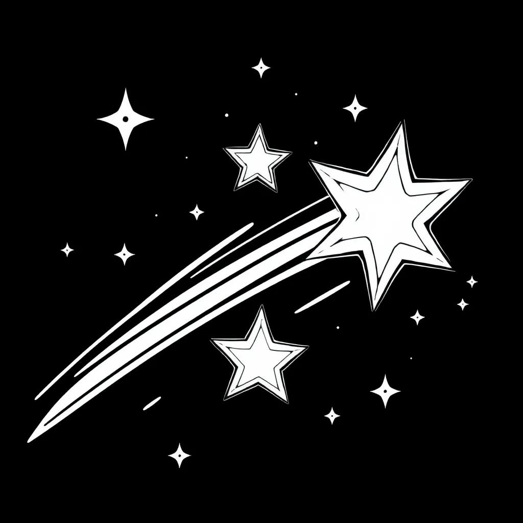 Coloring Pages Of Shooting Stars