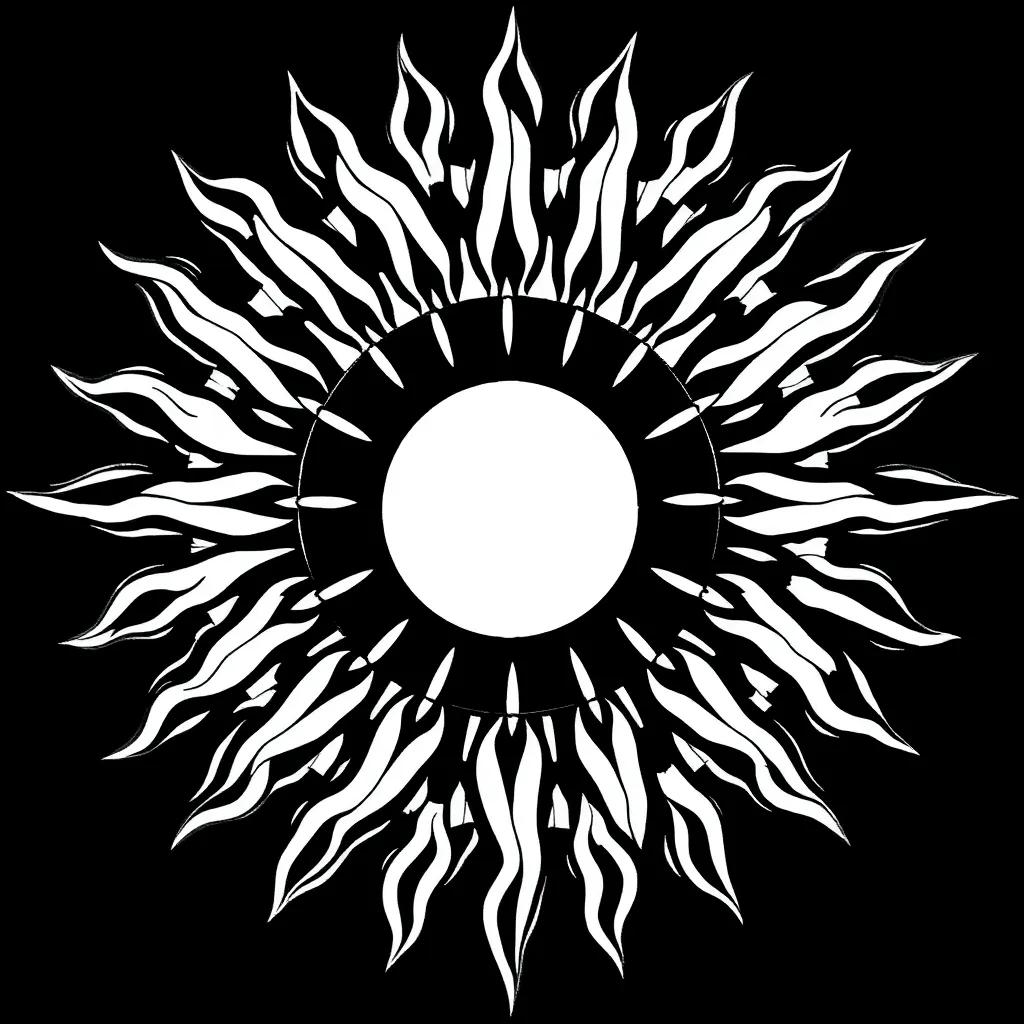 Coloring Page Of A Sun