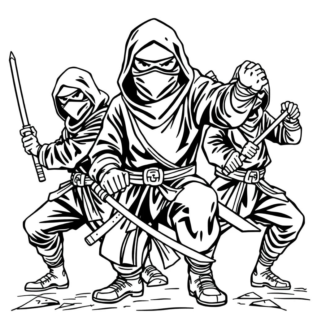 Coloring Pages Of Ninjas