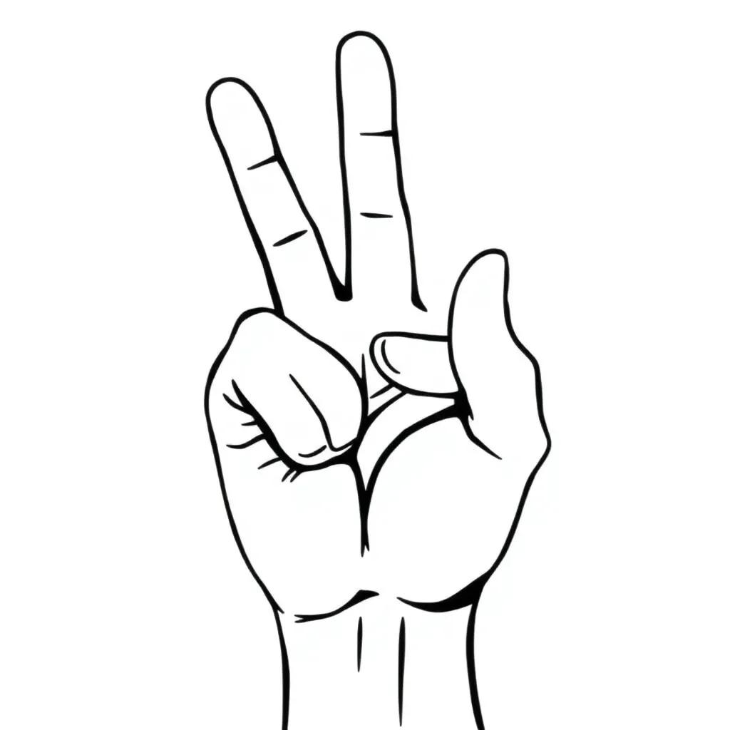 Coloring Page Peace Sign