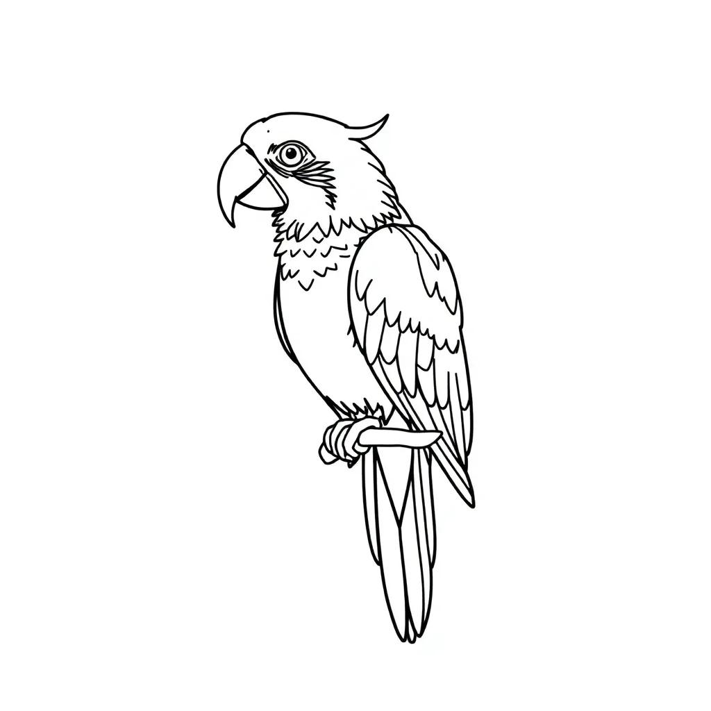 Coloring Pages Of Parrots
