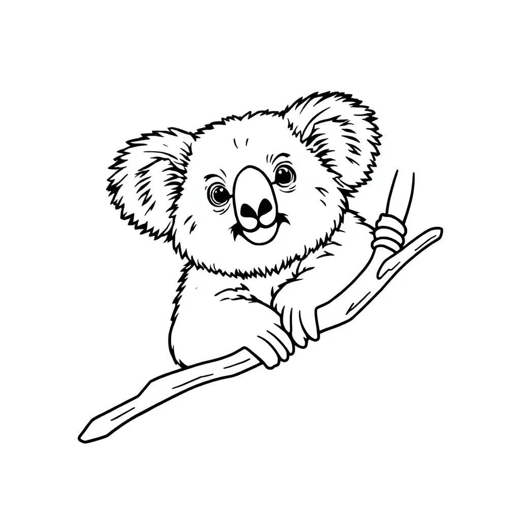 Coloring Pages Koala Bear