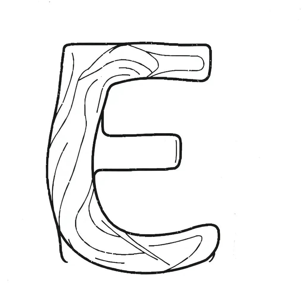 Coloring Pages Letter E