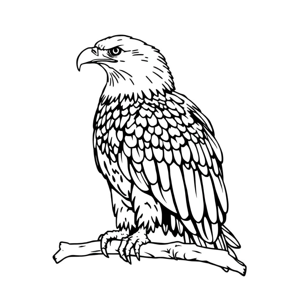 Coloring Page Bald Eagle