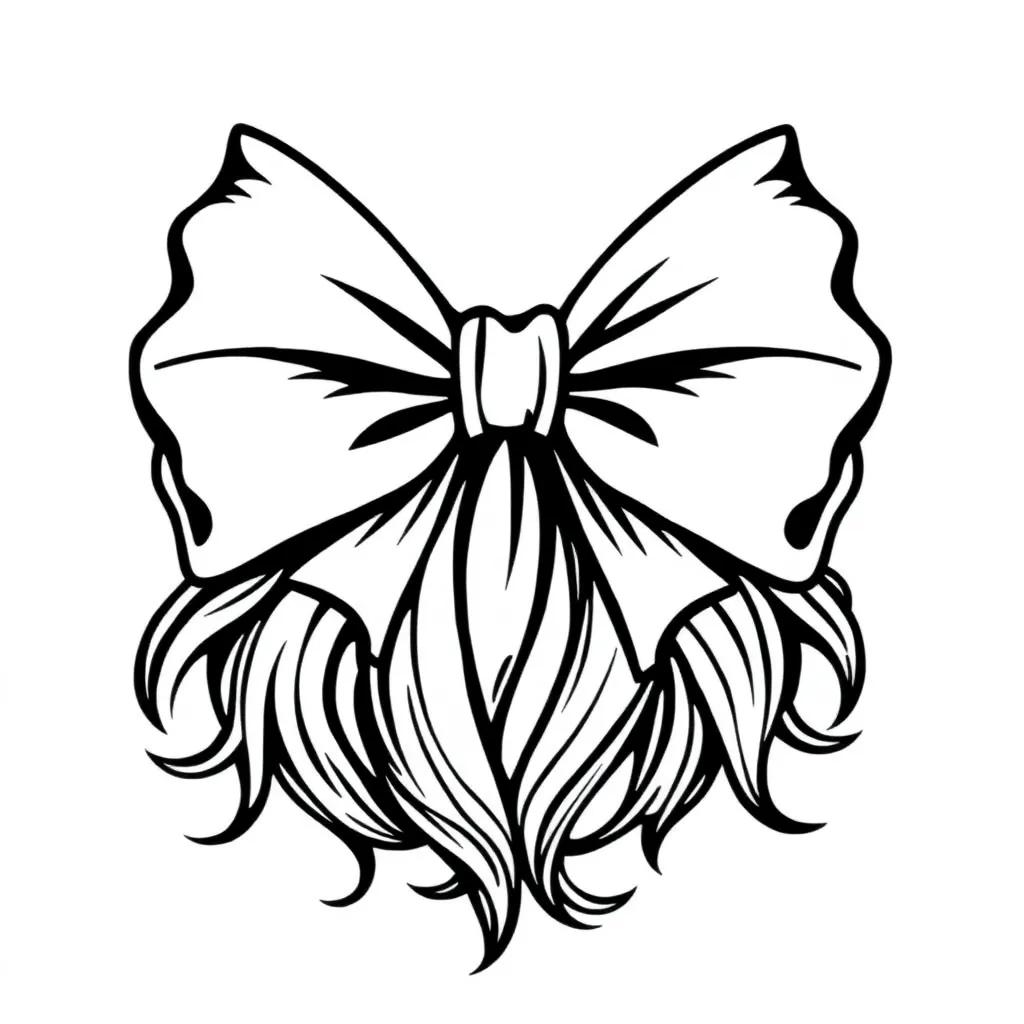 Coloring Pages Of Hair Bows