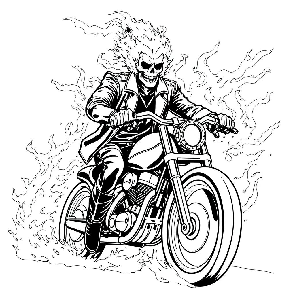 Coloring Pages Ghost Rider