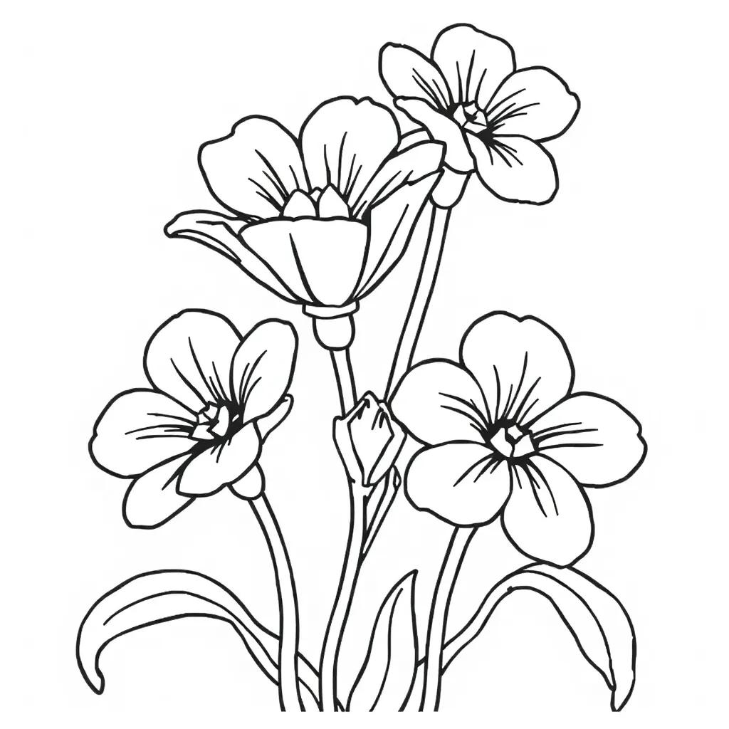 Coloring Pages To Print Flowers