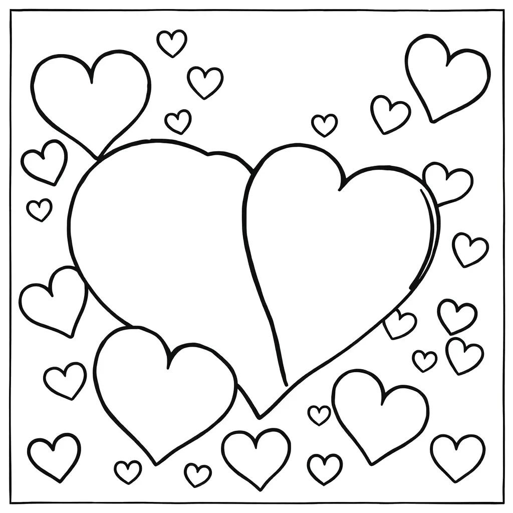 Coloring Pages Of Love Hearts