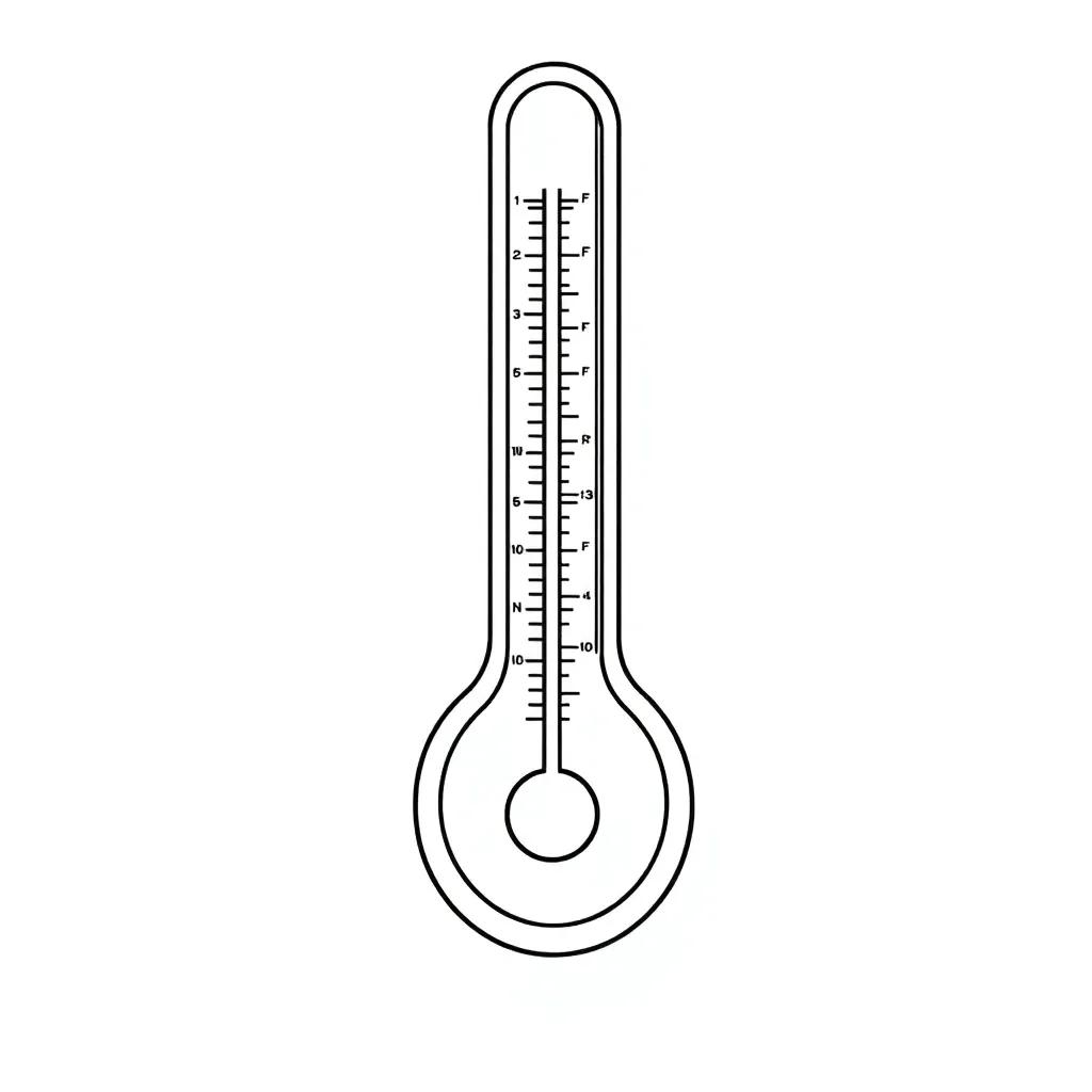 Coloring Pages Of Thermometer