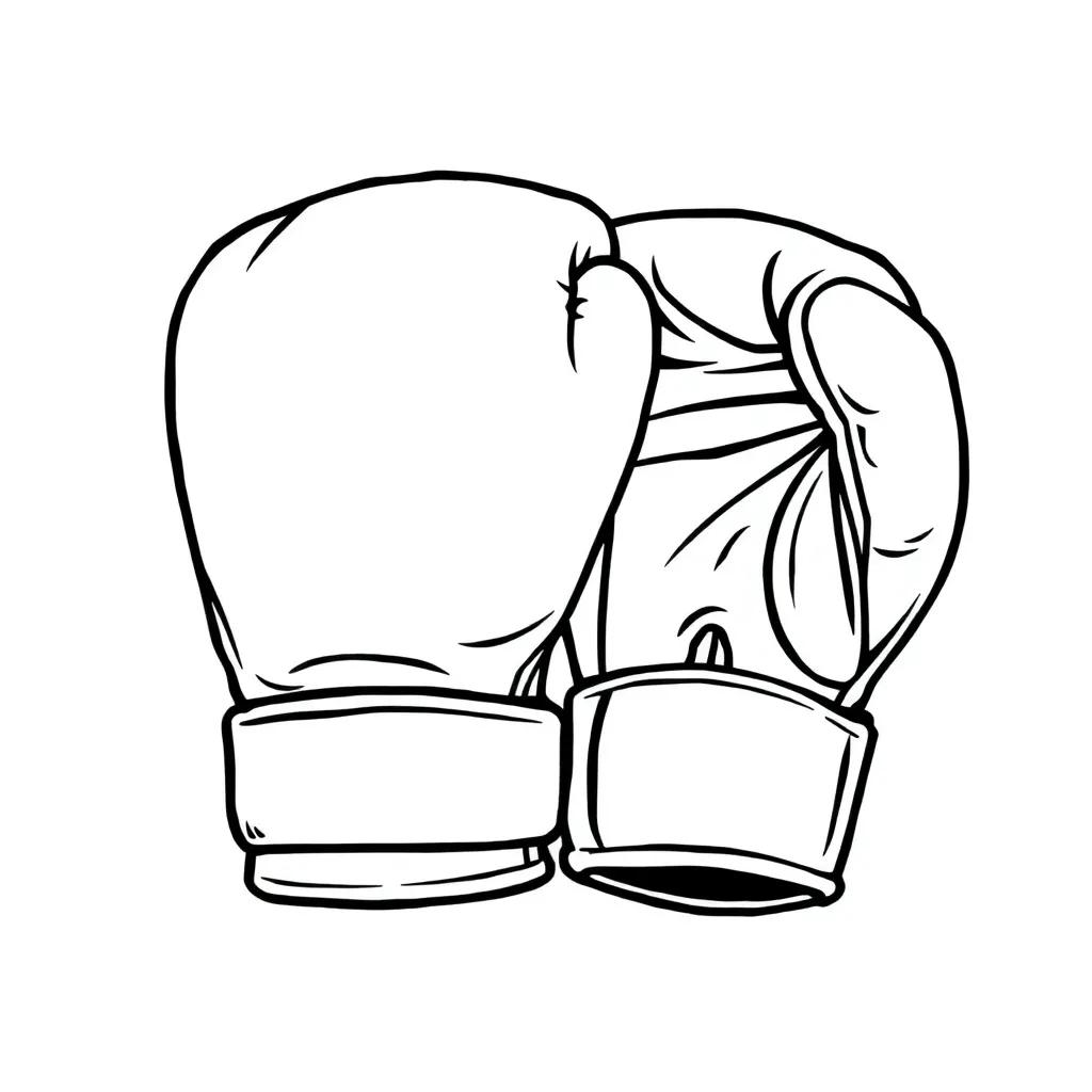 Coloring Pages Of Boxing Gloves