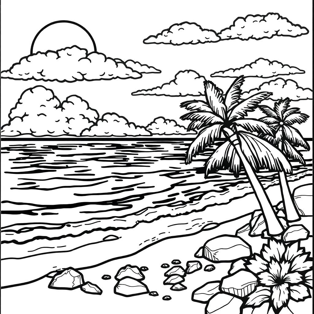 Coloring Pages Of Beaches