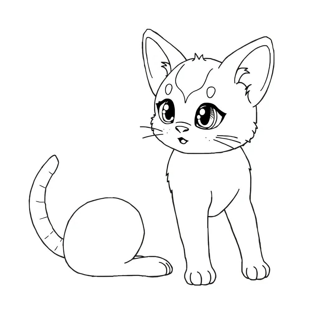 Coloring Pages Of Anime Animals