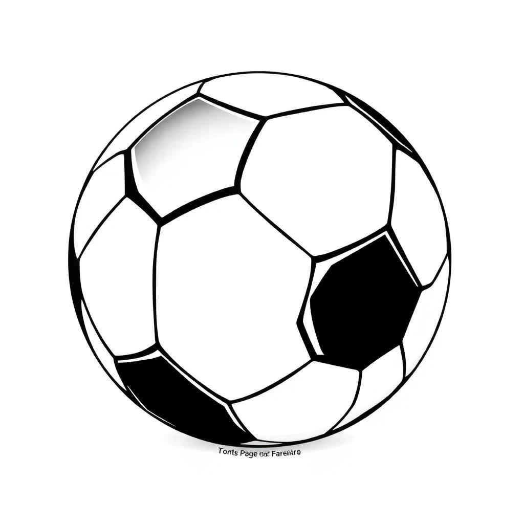 Coloring Page Soccer Ball