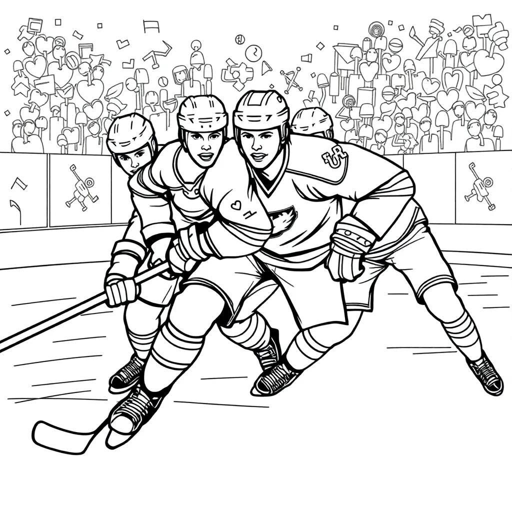 Coloring Pages Hockey Players