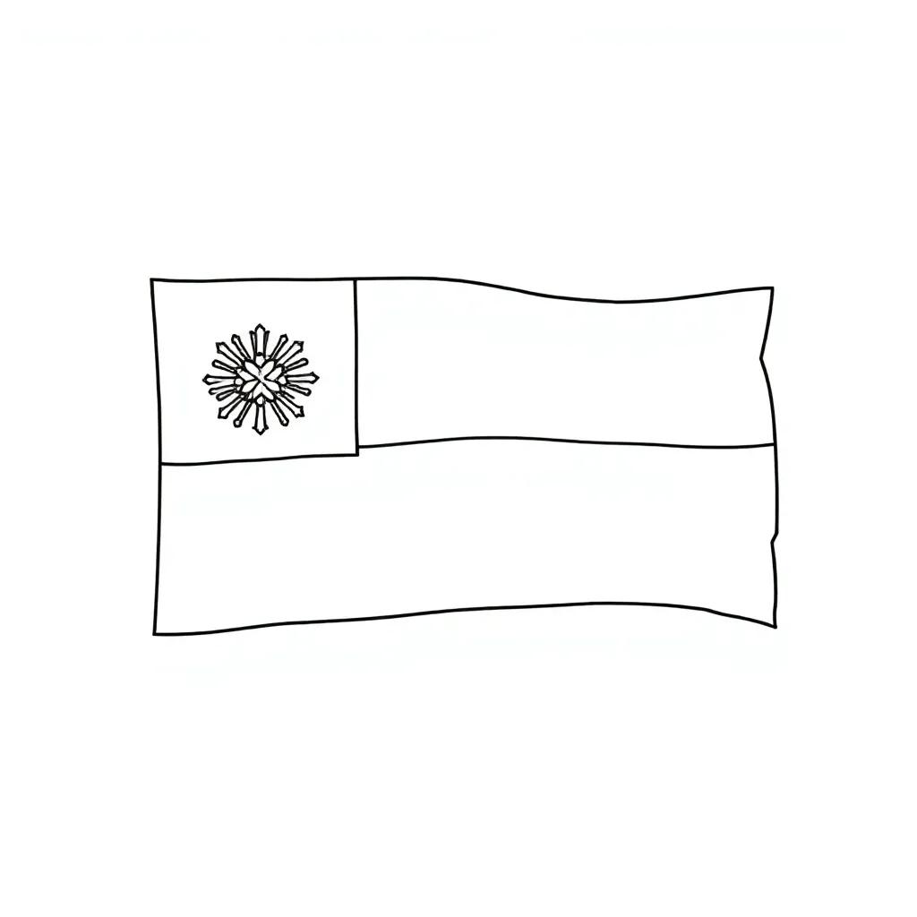 Columbia Flag Coloring Page