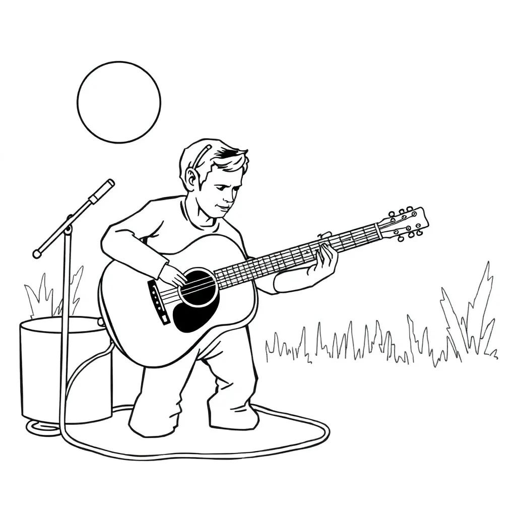 Country Music Coloring Pages
