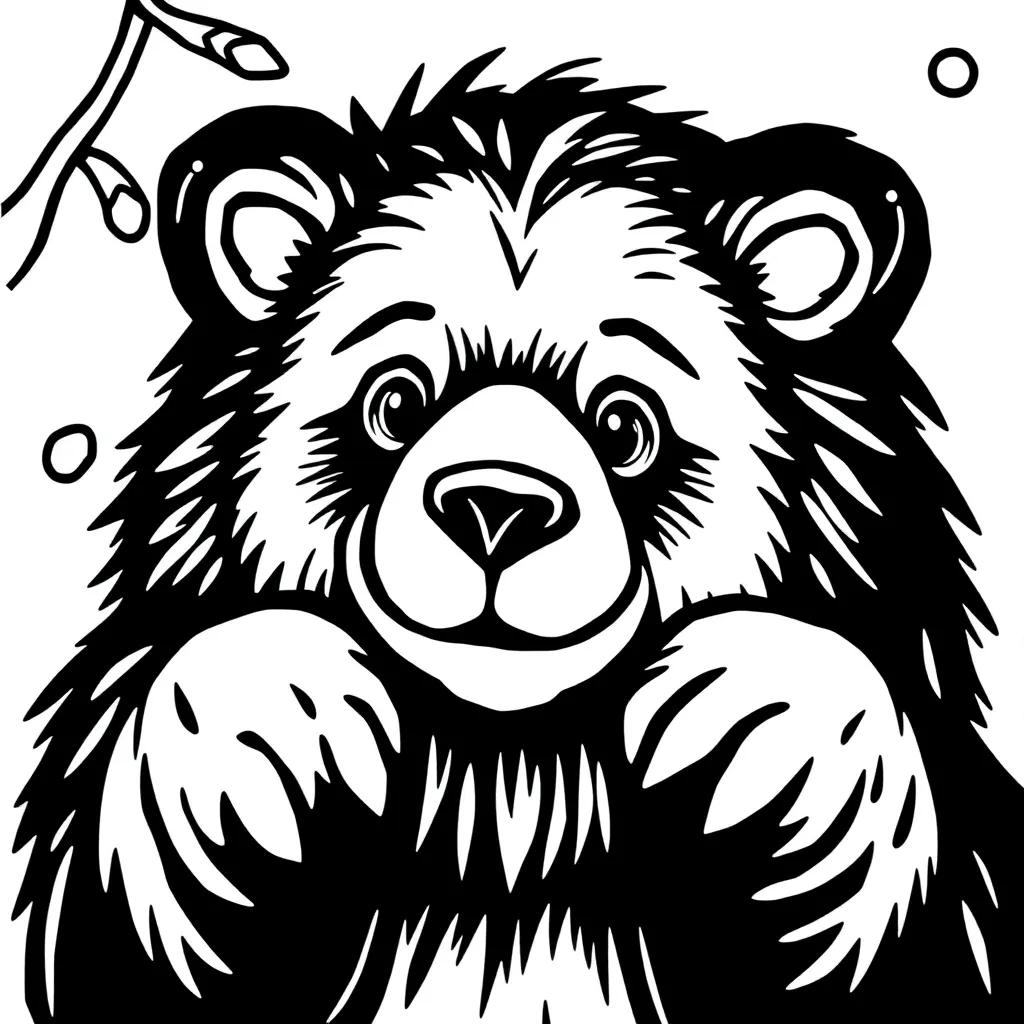 Cozy Bear Coloring Pages