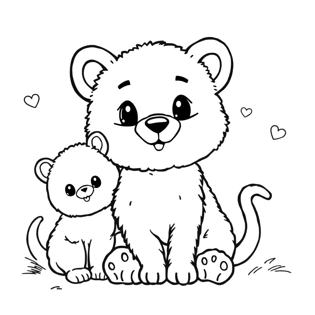 Cozy Cuties Coloring Pages