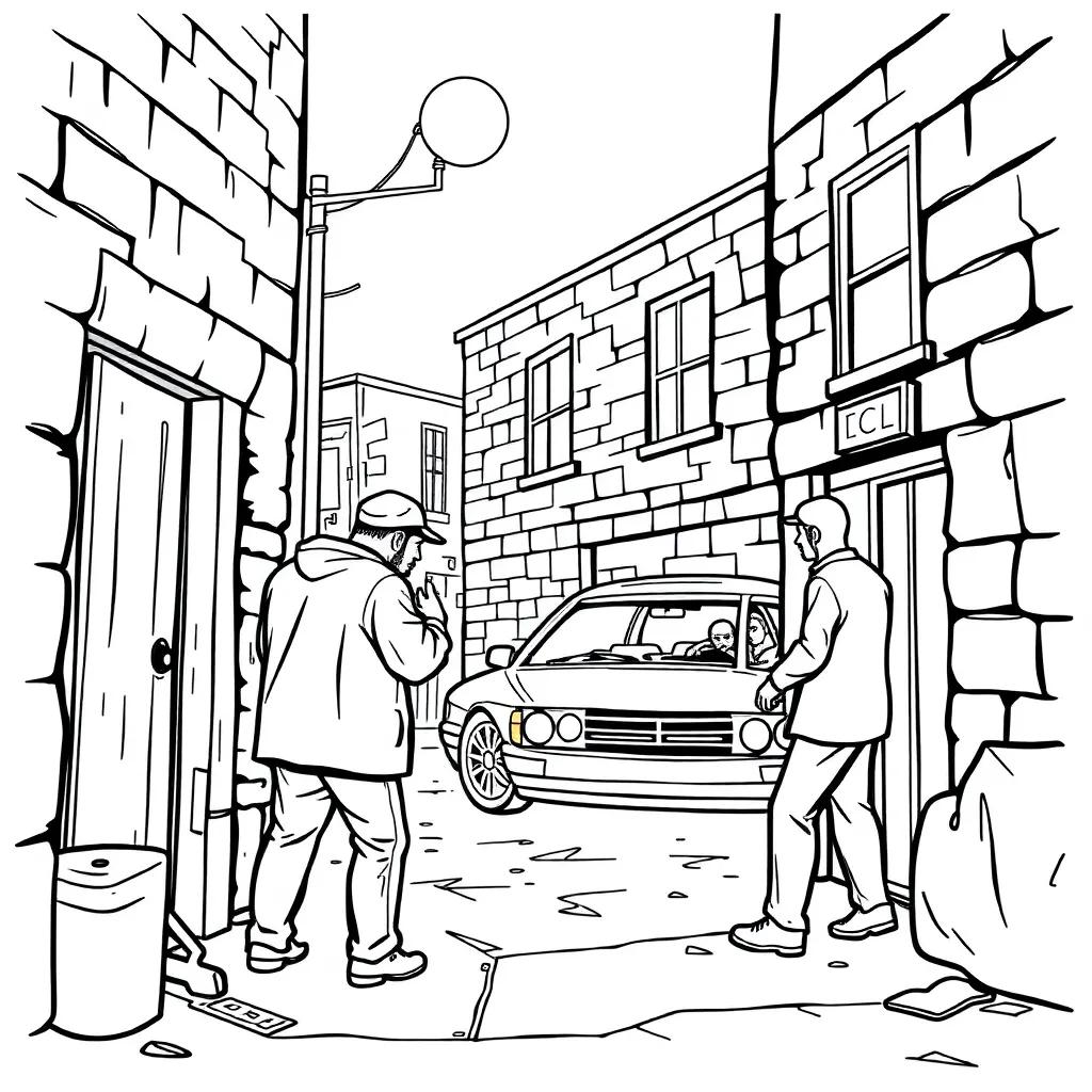 Crime Scene Coloring Pages