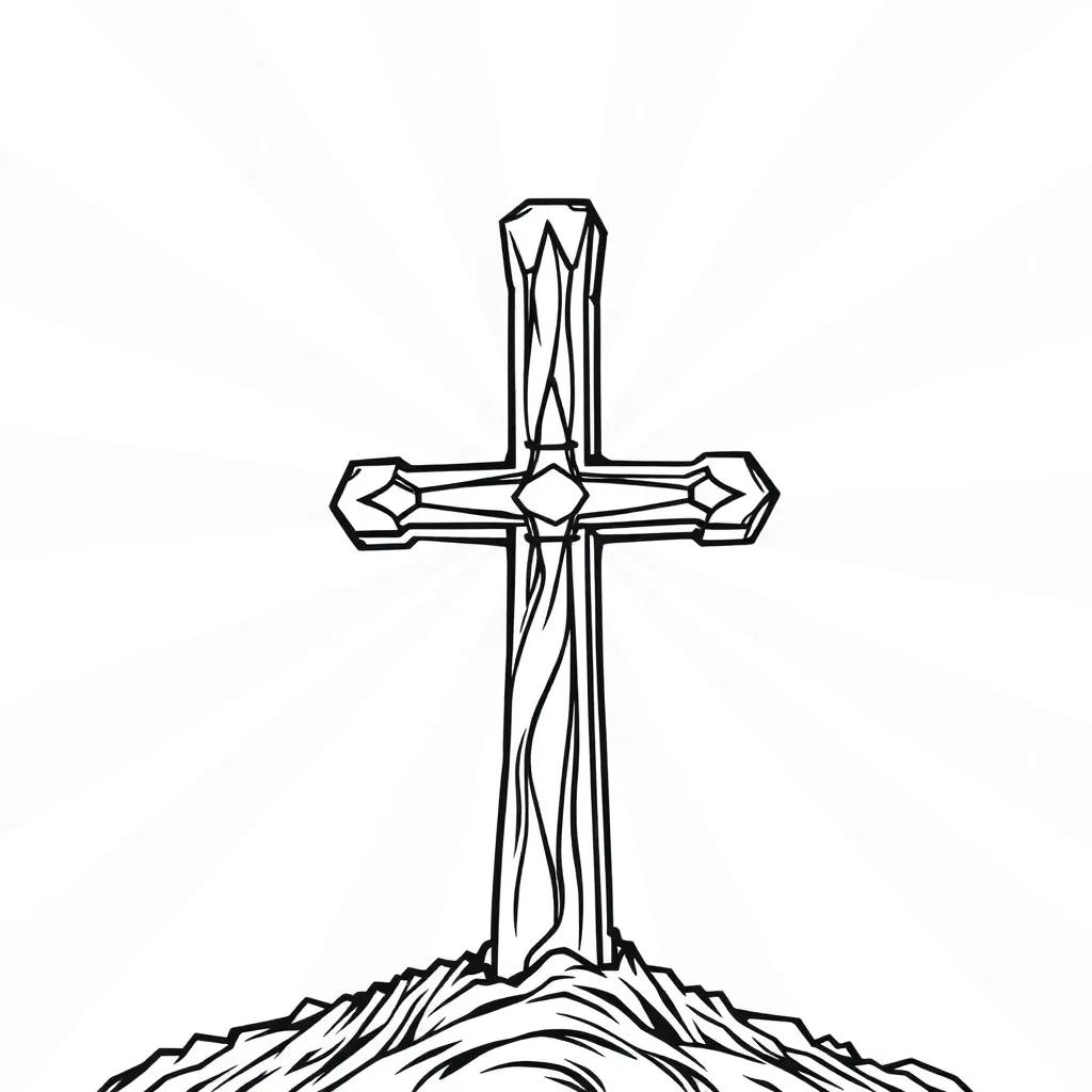 Cross Printable Coloring Pages