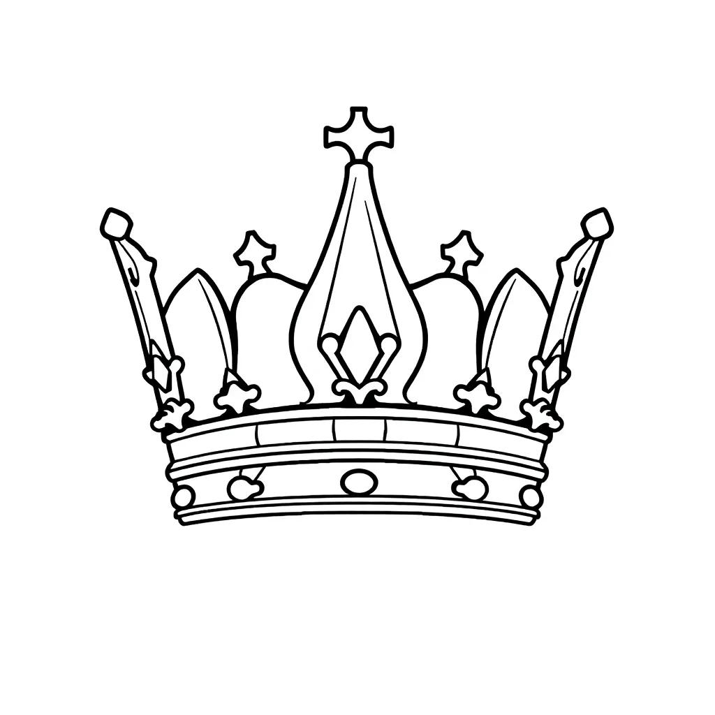 Crown Coloring Pages Printable