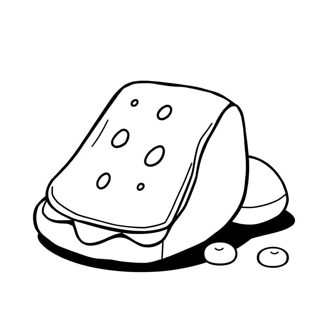 Cute Junk Food Coloring Pages