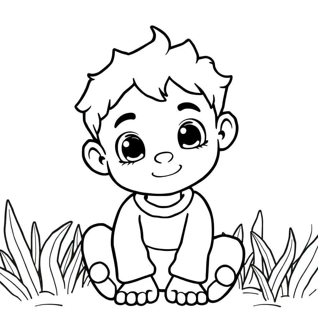 Cute Human Coloring Pages