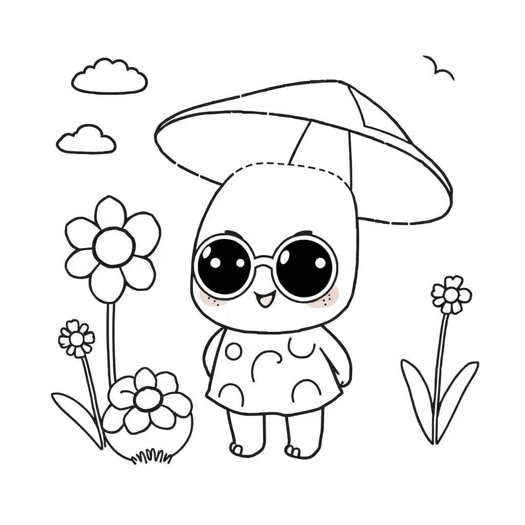 Cute Summer Kawaii Coloring Pages