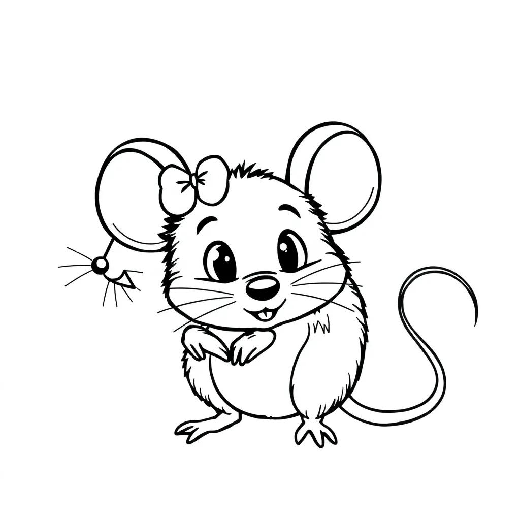 Cute Mouse Coloring Pages