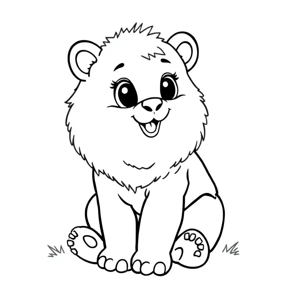 Cute Baby Animals Coloring Pages