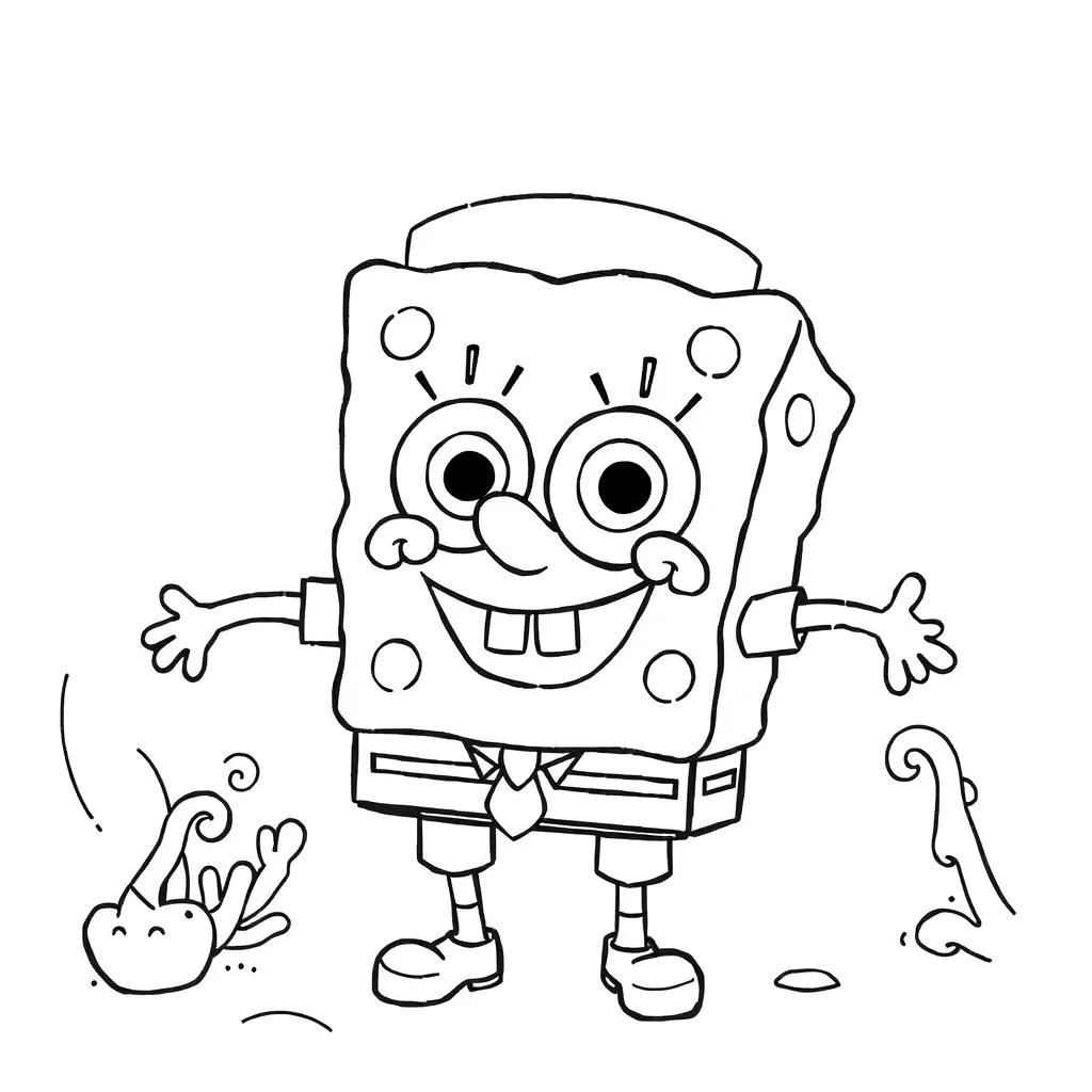 Cute Spongebob Coloring Pages