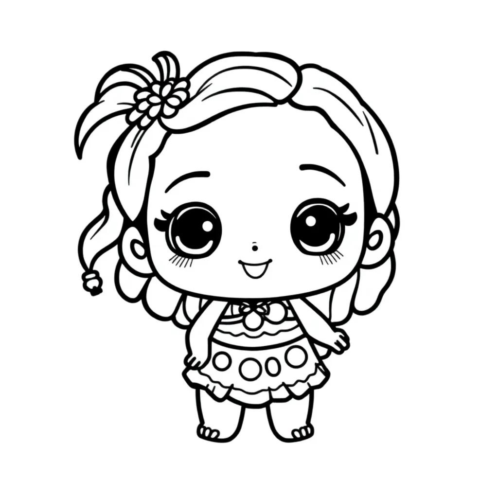 Cute Moana Coloring Pages