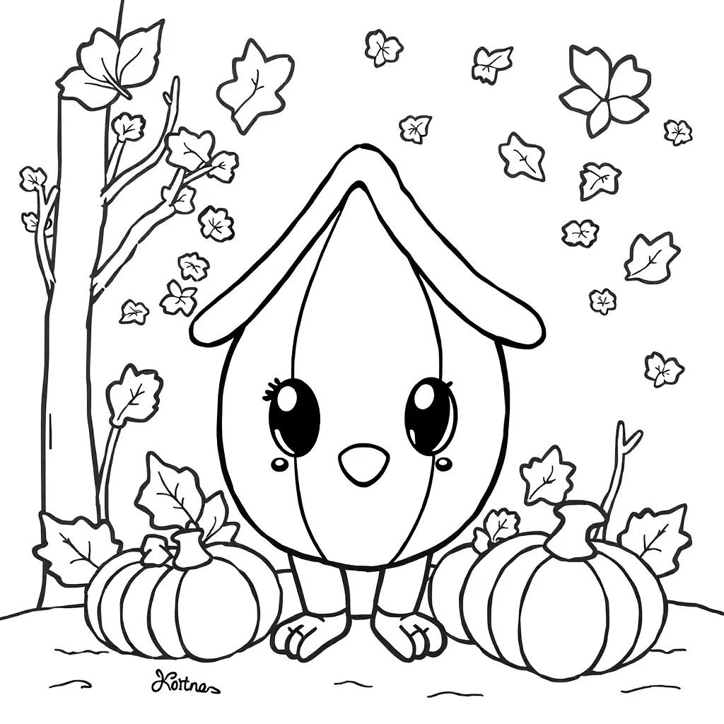 Cute November Coloring Pages