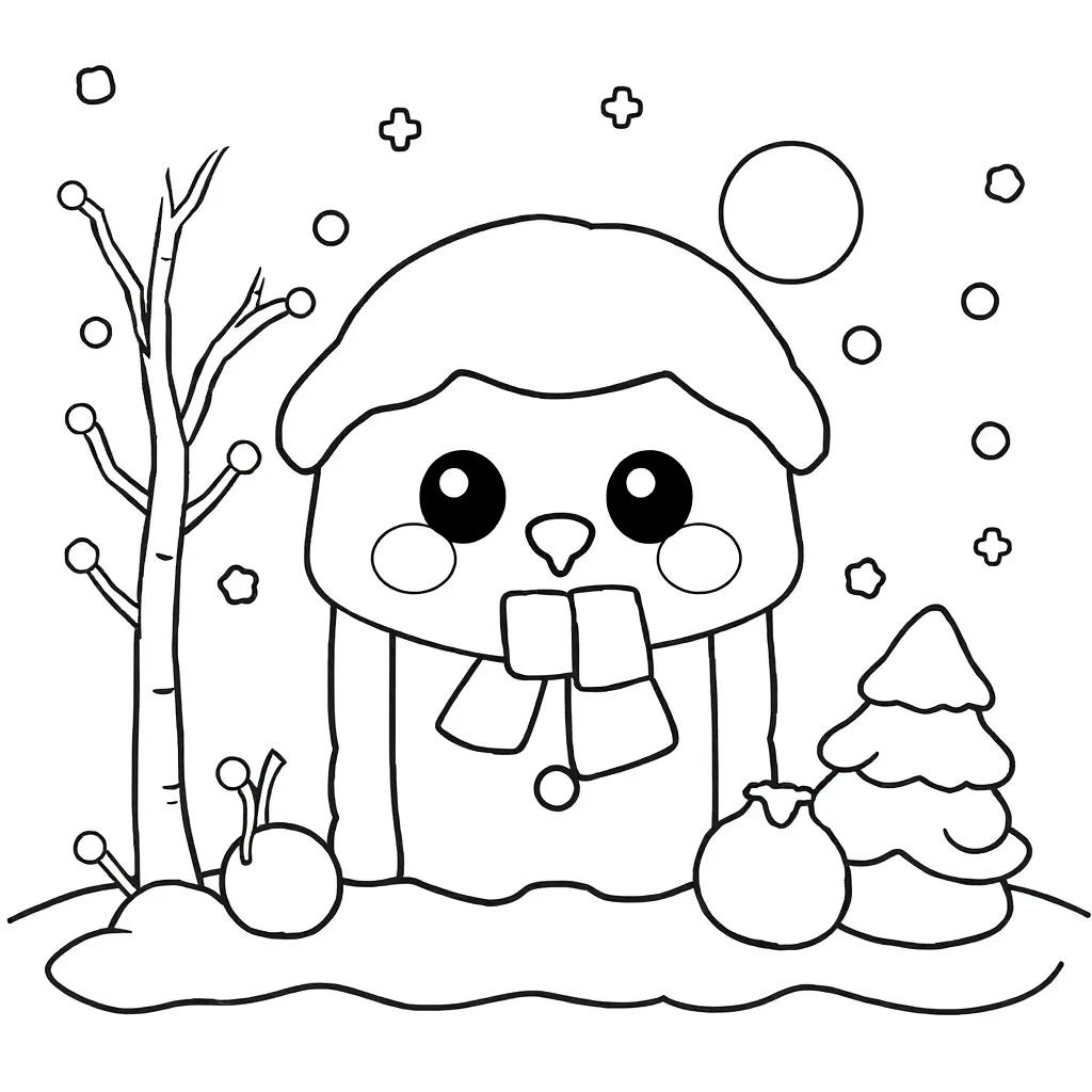 Cute January Coloring Pages