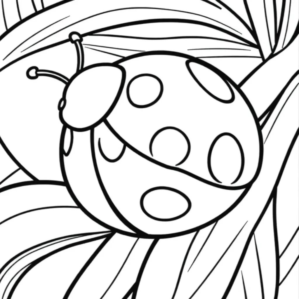 Cute Ladybug Coloring Pages