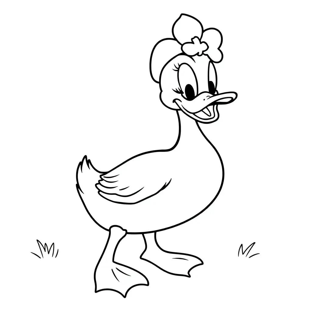Daisy Duck Coloring Page