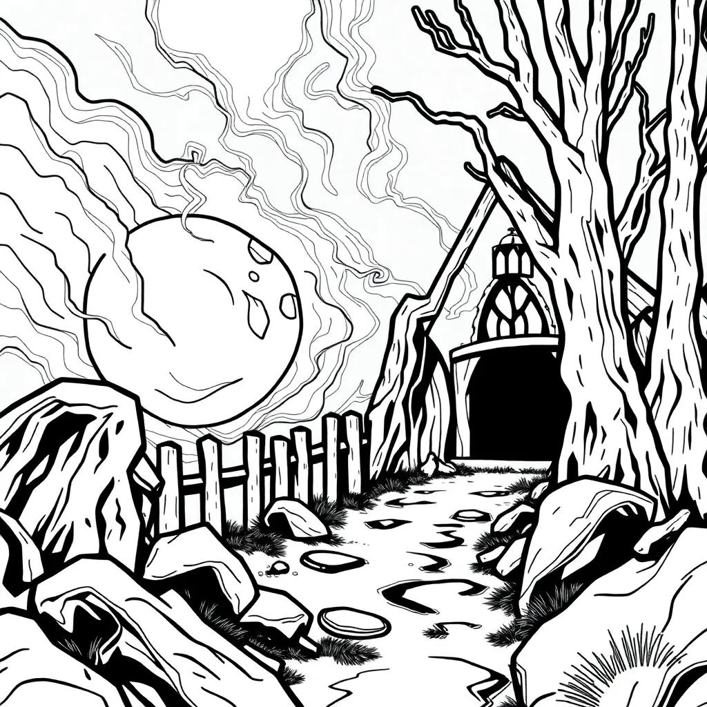 Dark Coloring Pages Pdf