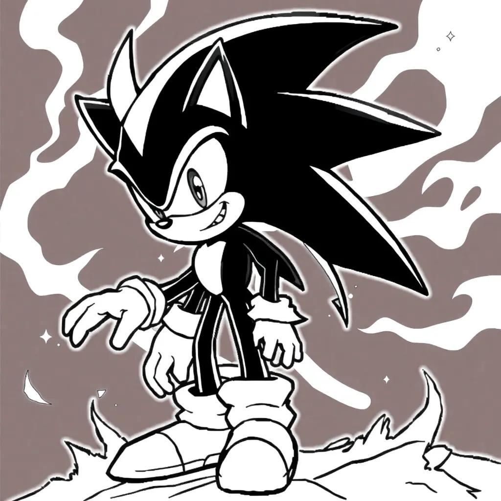 Darkspine Sonic Coloring Pages