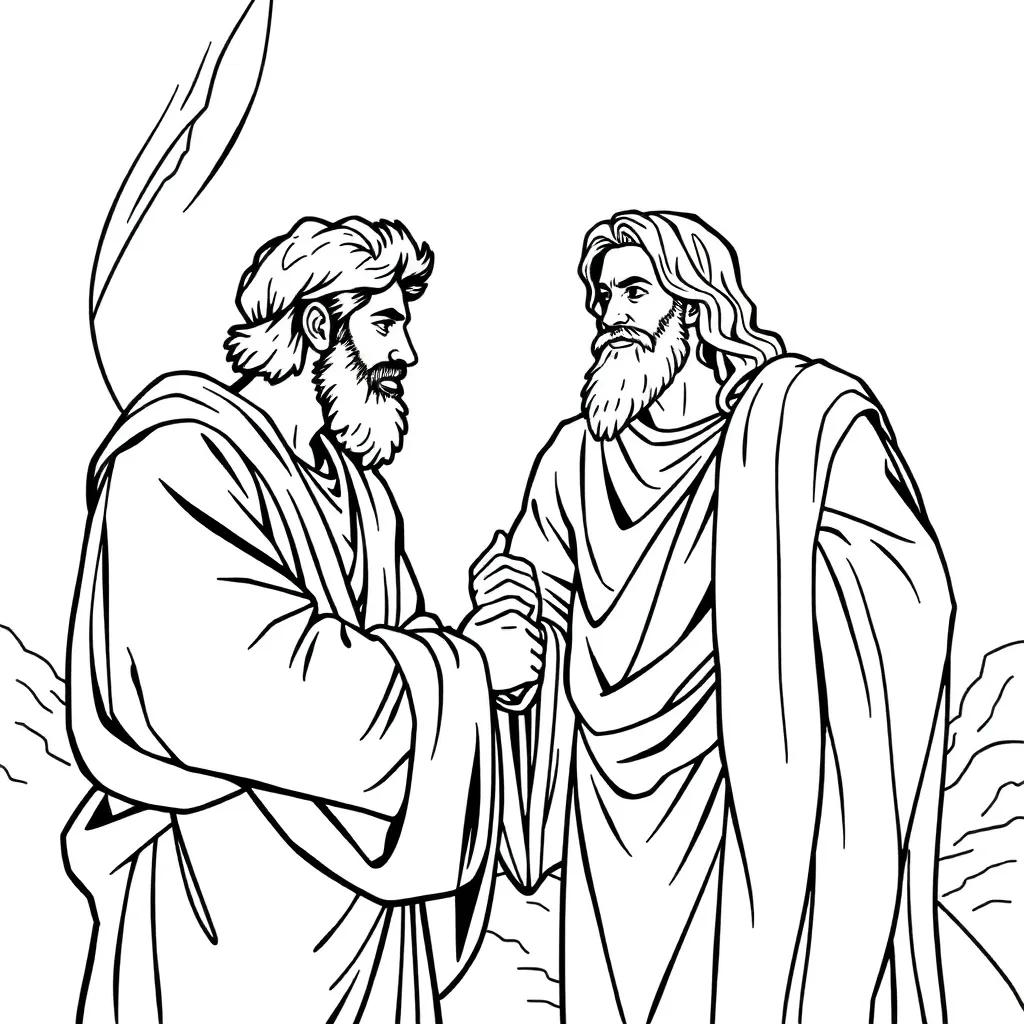David And Jonathan Coloring Page