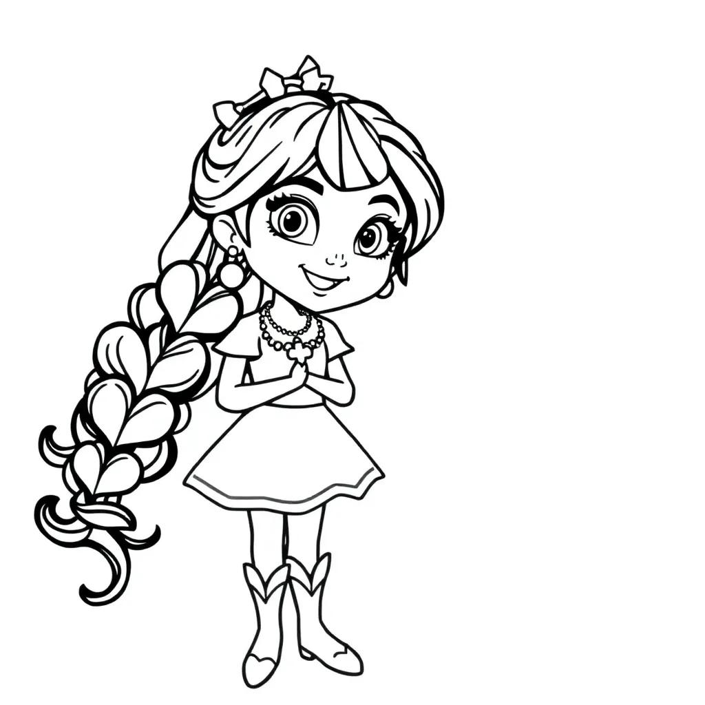 Descendants Coloring Pages Evie