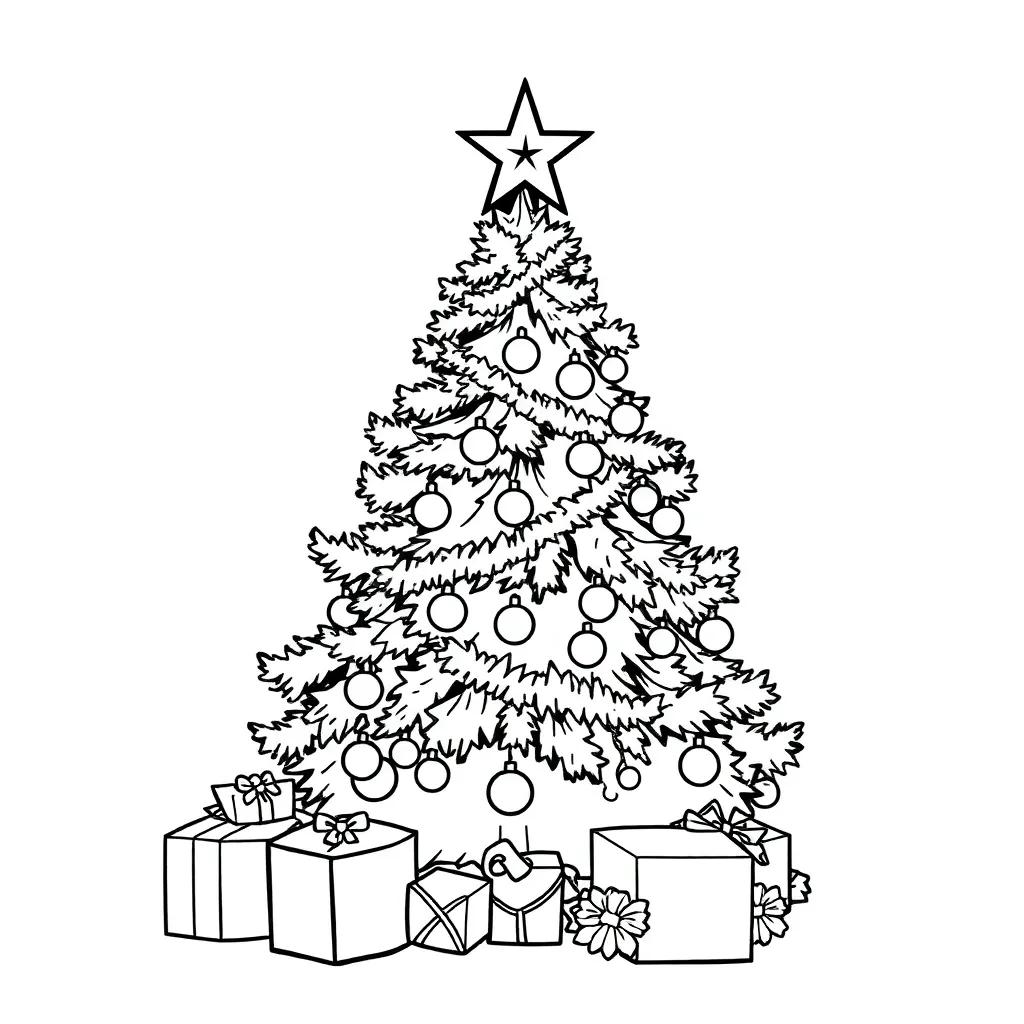 Detailed Christmas Coloring Pages For Adults