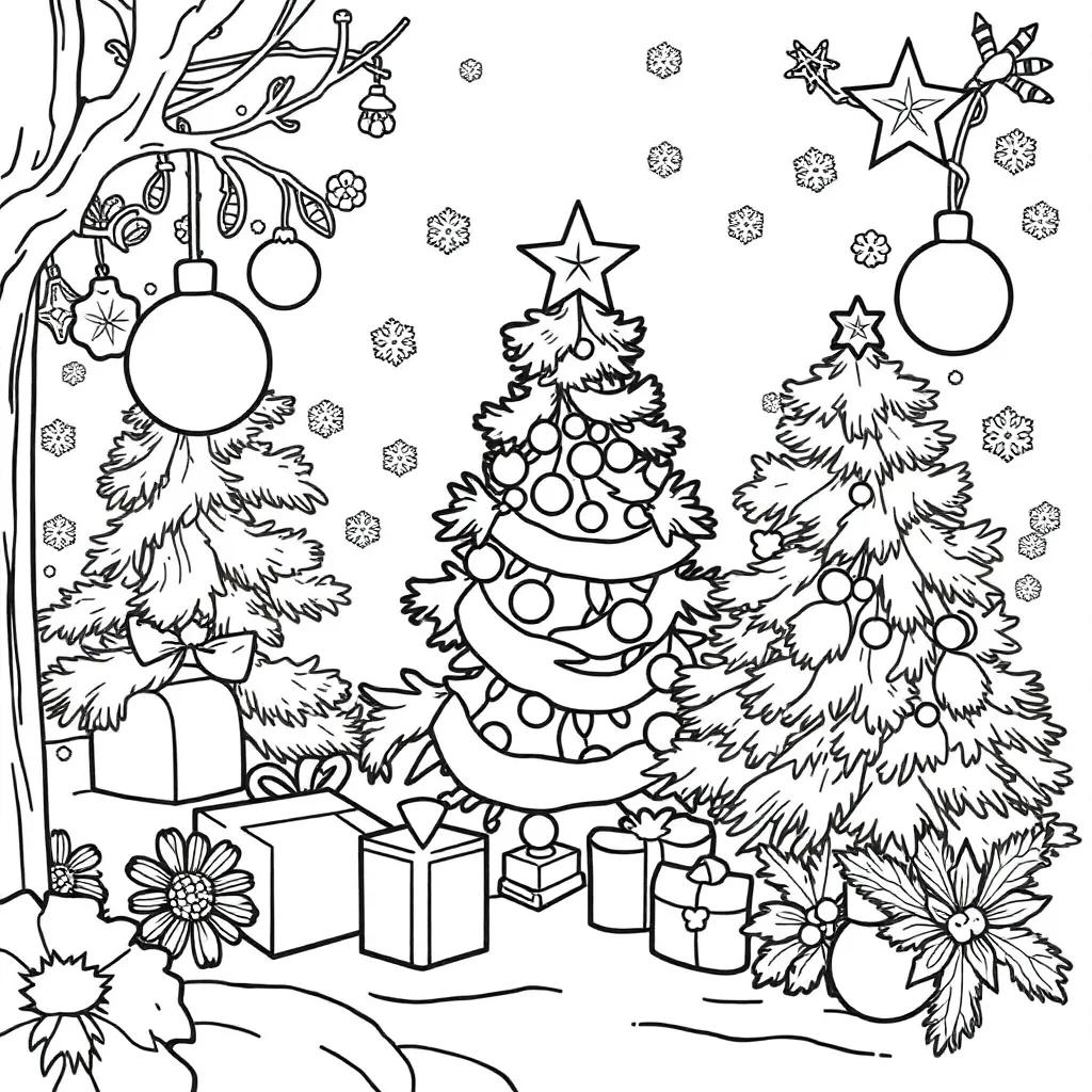 Detailed Christmas Coloring Pages