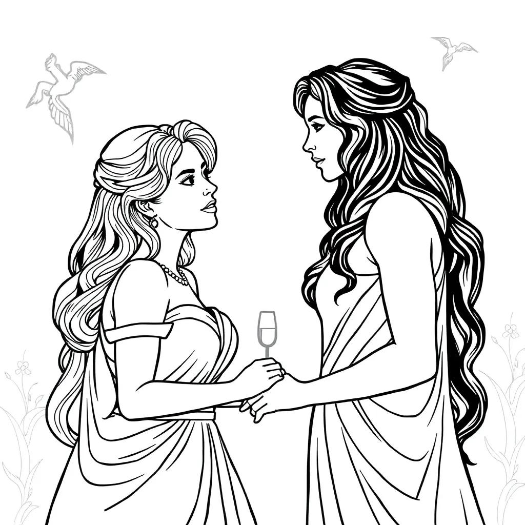 Diana And Roma Coloring Pages