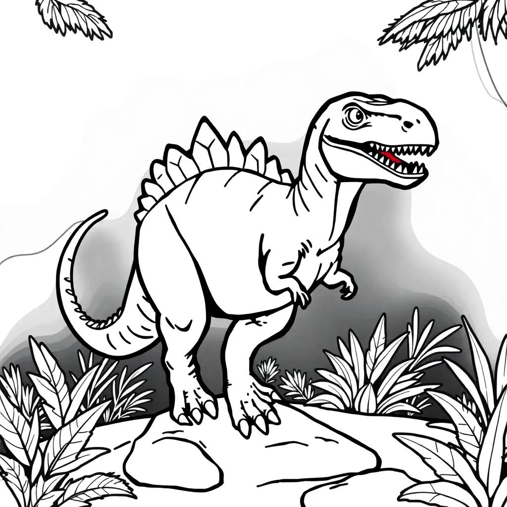 Dinosaur Coloring Book Pages