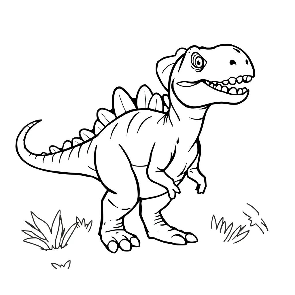 Dinosaur Preschool Coloring Pages
