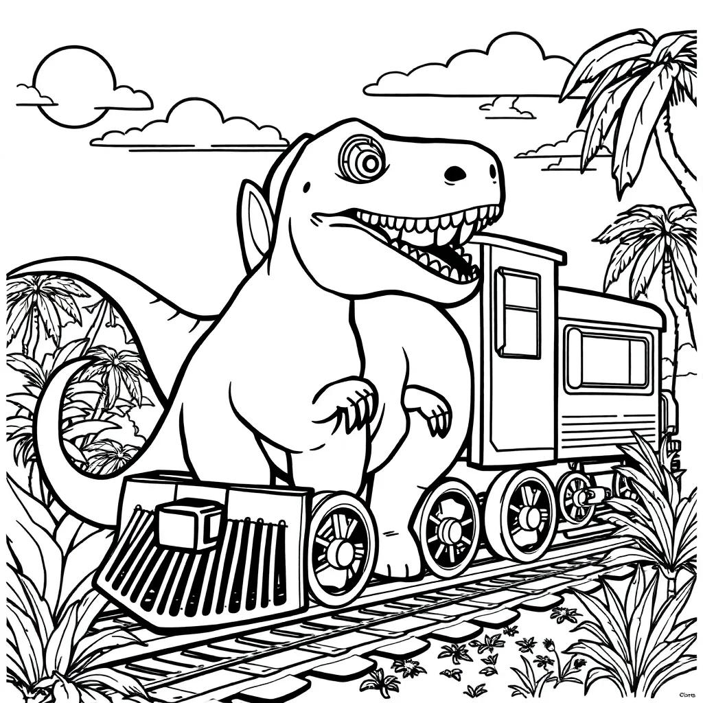 Dinosaur Train Coloring Page
